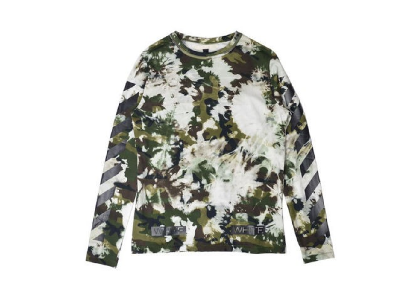 Off-White Camouflage Unisex Street Style U-Neck Long Sleeve
