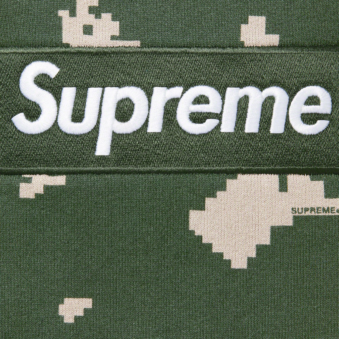Supreme Box Logo Hooded Sweatshirt FW21 Olive Russian Camo