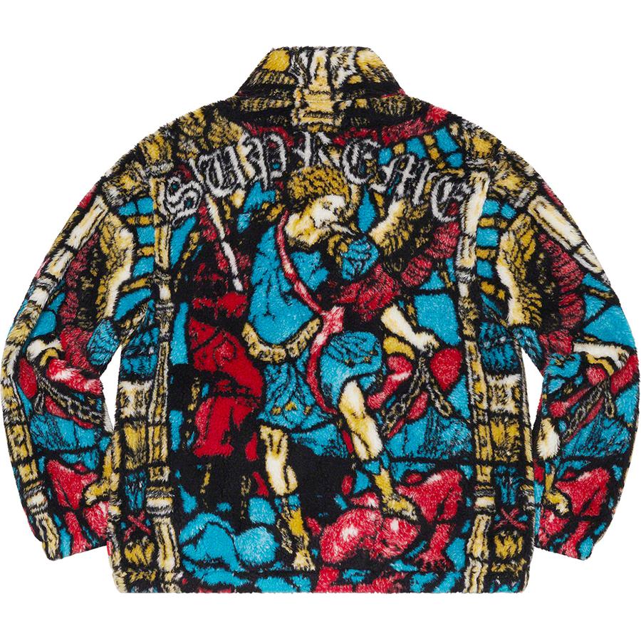 Supreme Saint Michael Fleece Jacket White