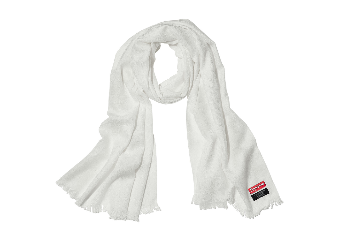 Supreme Fuck Wool Scarf White