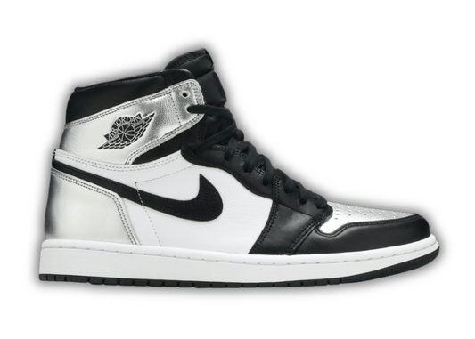 Women's Jordan 1 Retro High Silver Toe @