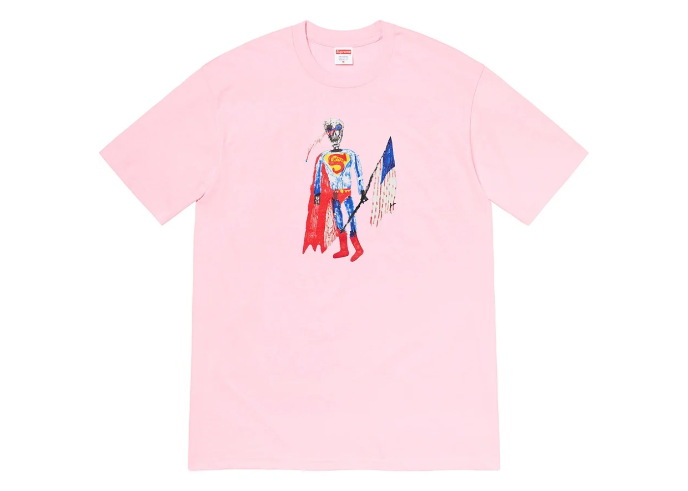 Supreme Skeleton Tee Light Pink