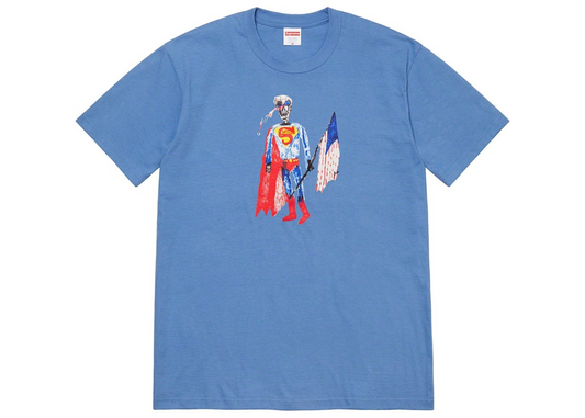 Supreme Skeleton Tee Dusty Light Royal