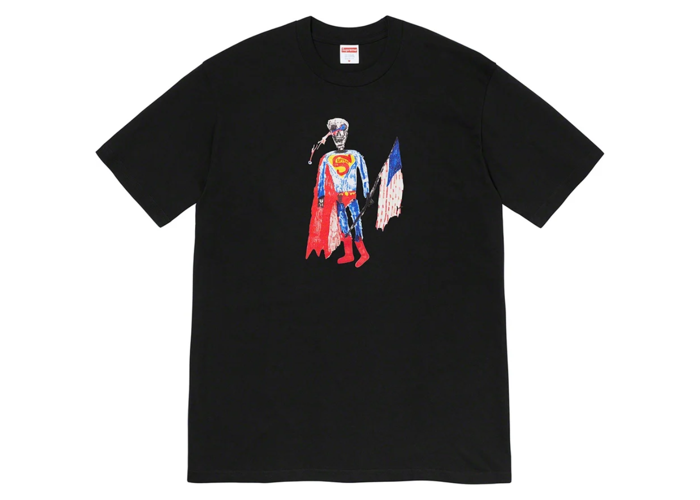 Supreme Skeleton Tee Black