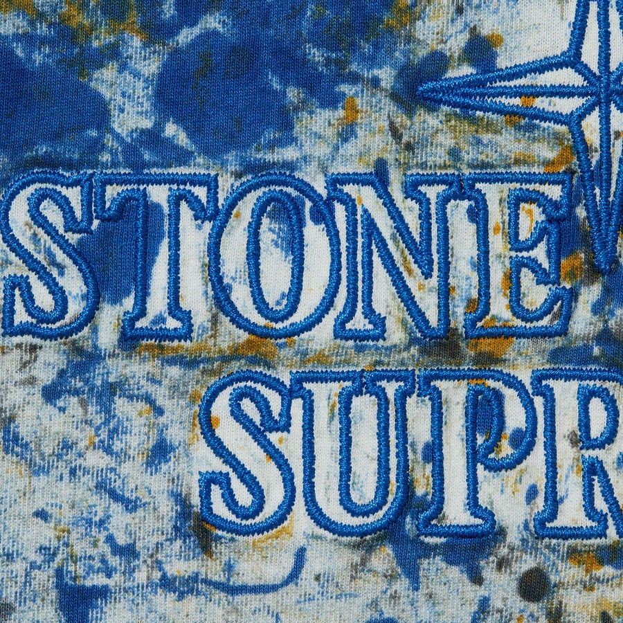 Supreme Stone Island Embroidered Logo S/S Top Dark Blue