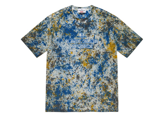 Supreme Stone Island Embroidered Logo S/S Top Dark Blue