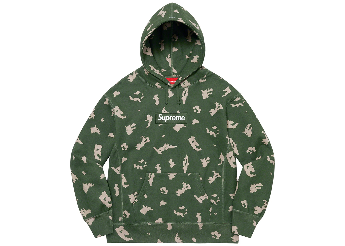 Supreme Box Logo Hooded Sweatshirt FW21 Olive Russian Camo – Mood