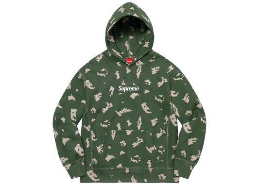 Supreme Box Logo Hooded Sweatshirt FW21 Olive Russian Camo