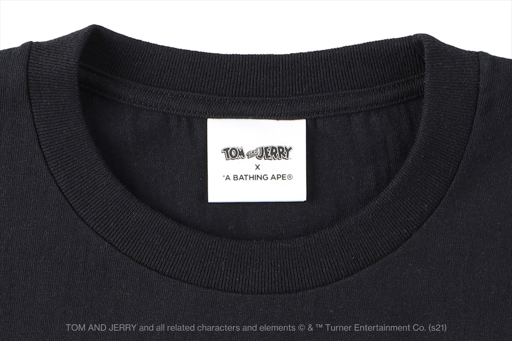 BAPE x Tom and Jerry Cheese Ape Head Womens Tee Black