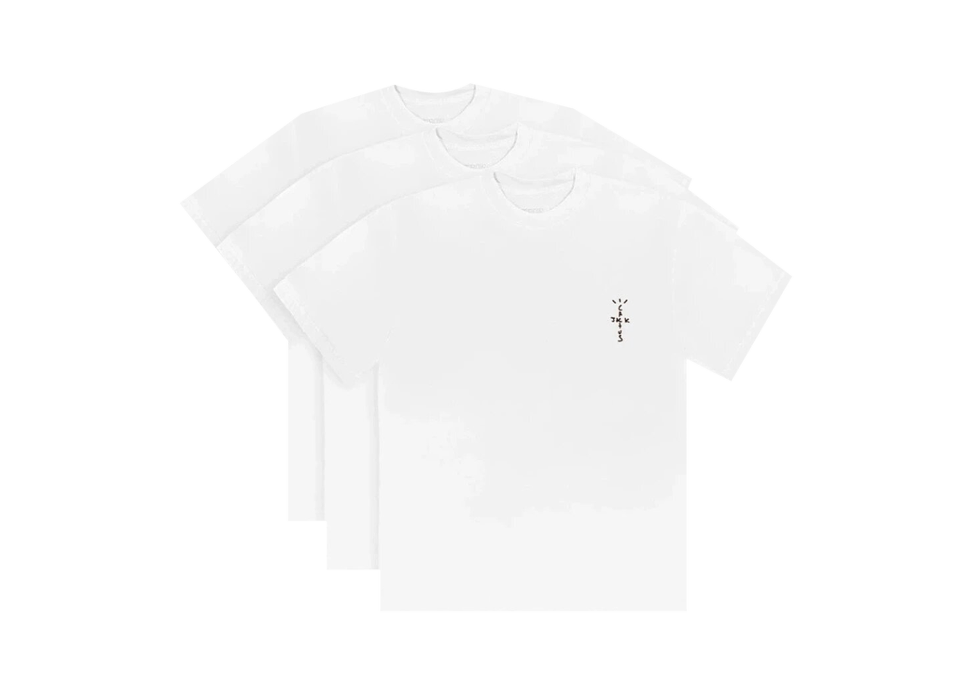 Travis Scott CJ T-Shirt (3 Pack) White