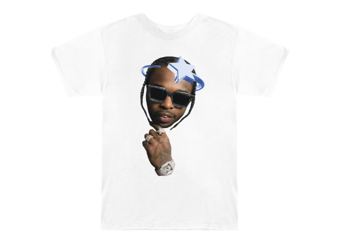 Pop Smoke x Vlone Halo T-shirt White