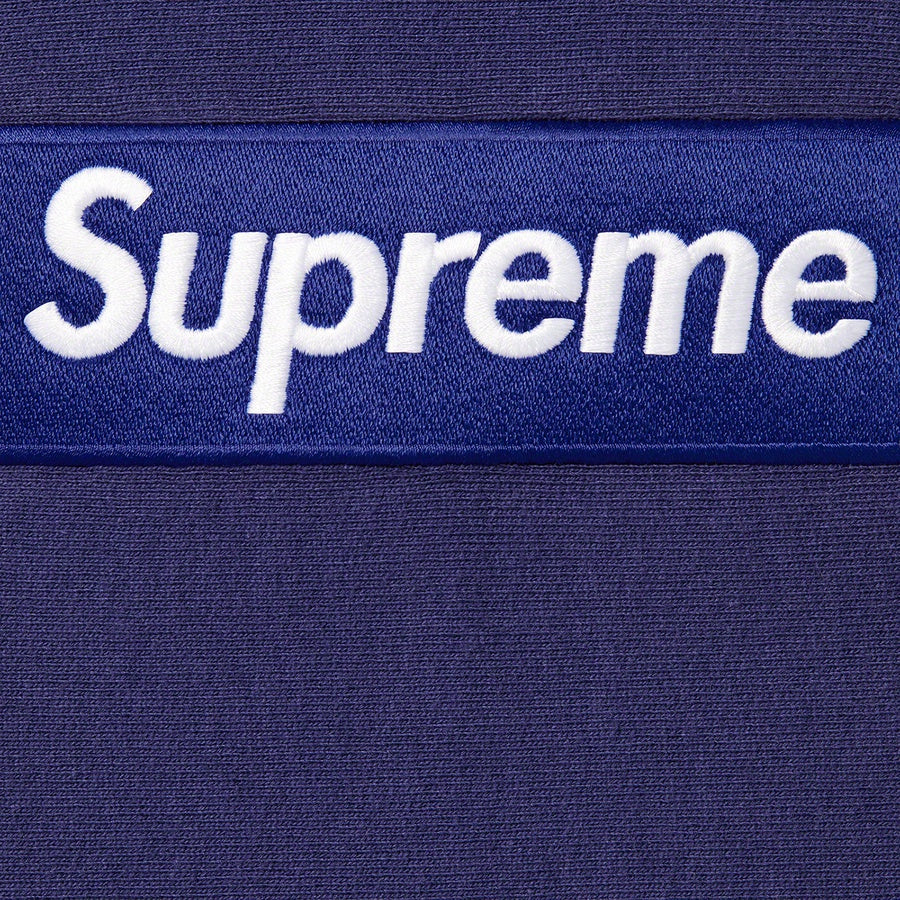 Supreme Box Logo Hooded Sweatshirt (FW21) Washed Navy #