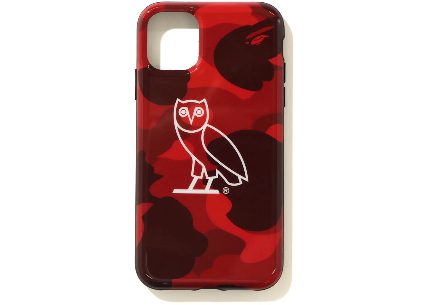 BAPE x OVO Color Camo Iphone 11 Pro case Red