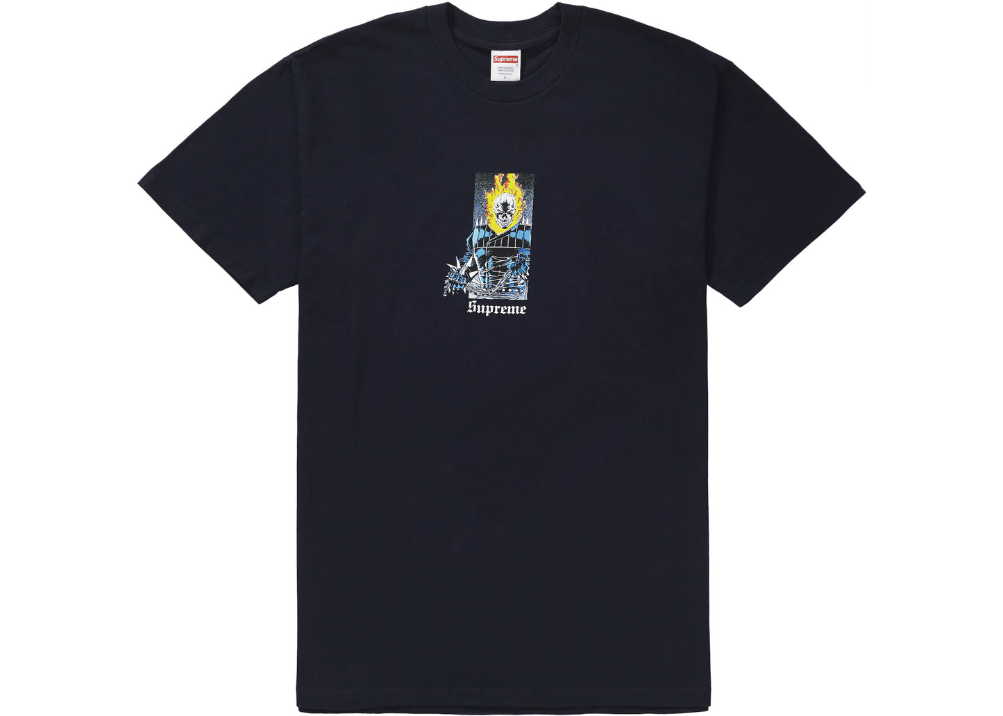 Supreme Ghost Rider Tee Navy