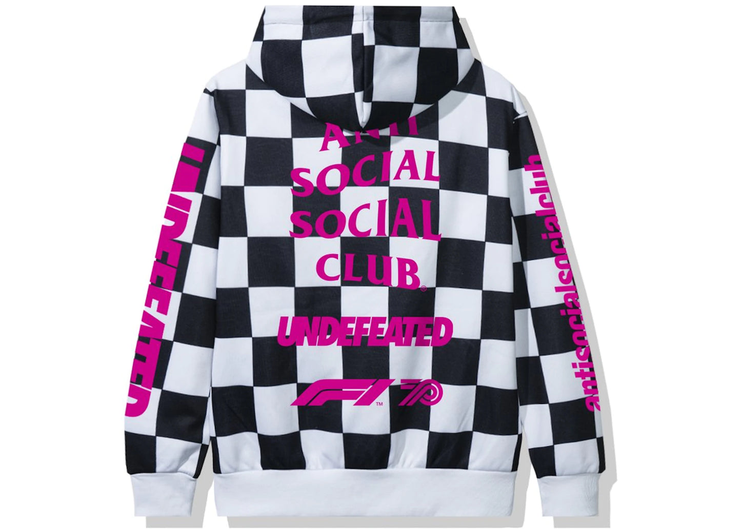 Anti Social Social Club UNDFTD X F1 Hoodie Checkered