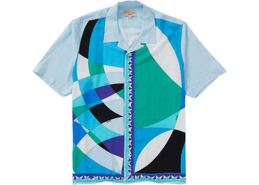 Supreme Emilio Pucci S/S Shirt Blue