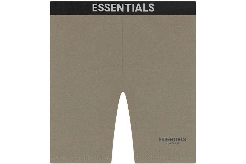 Fear of God Essentials Athletic Biker Shorts Taupe