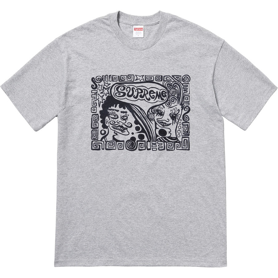 Supreme Faces Tee Heather Grey