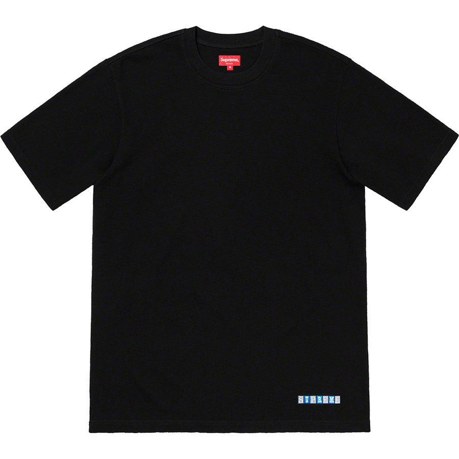 Supreme Waffle S/S Top Black