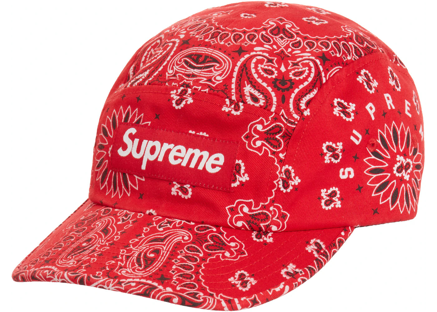 Supreme Bandana Camp Cap Red