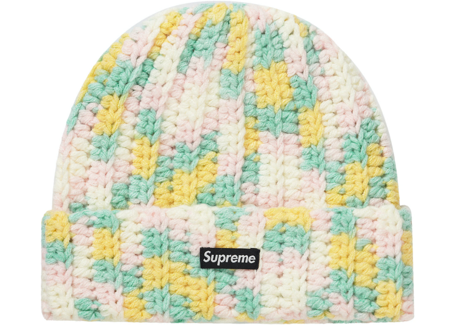 Supreme Crochet Beanie Yellow #