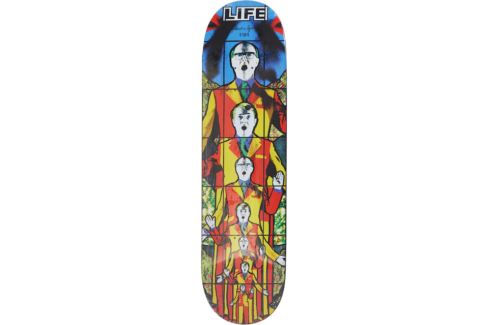 Supreme Gilbert & George LIFE Skateboard Deck Multi