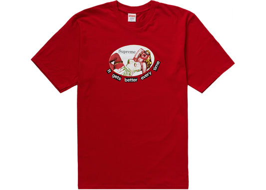 Supreme It Gets Better Every Time Tee Red