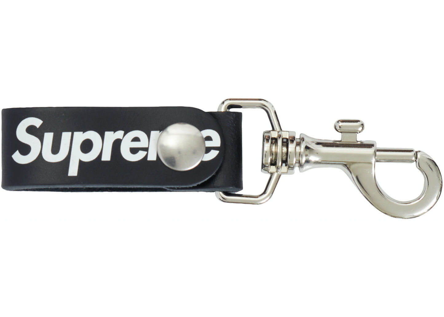 Supreme Leather Key Loop Black