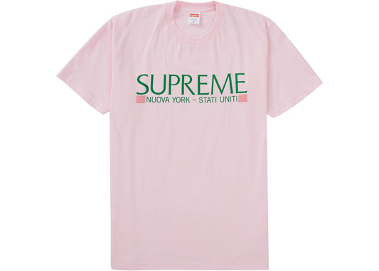 Supreme Nuova York Tee Light Pink