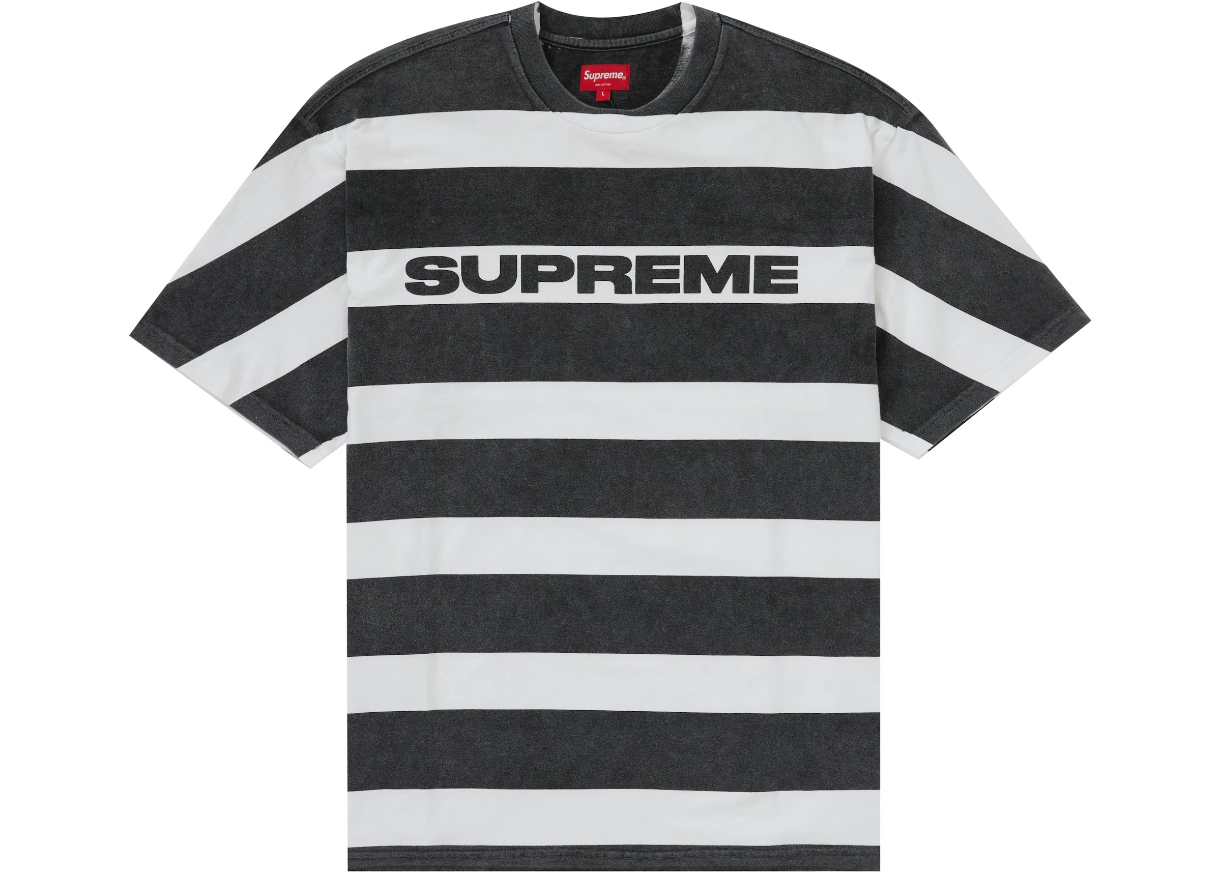 Supreme Printed Stripe S S Top Black Mood Toronto