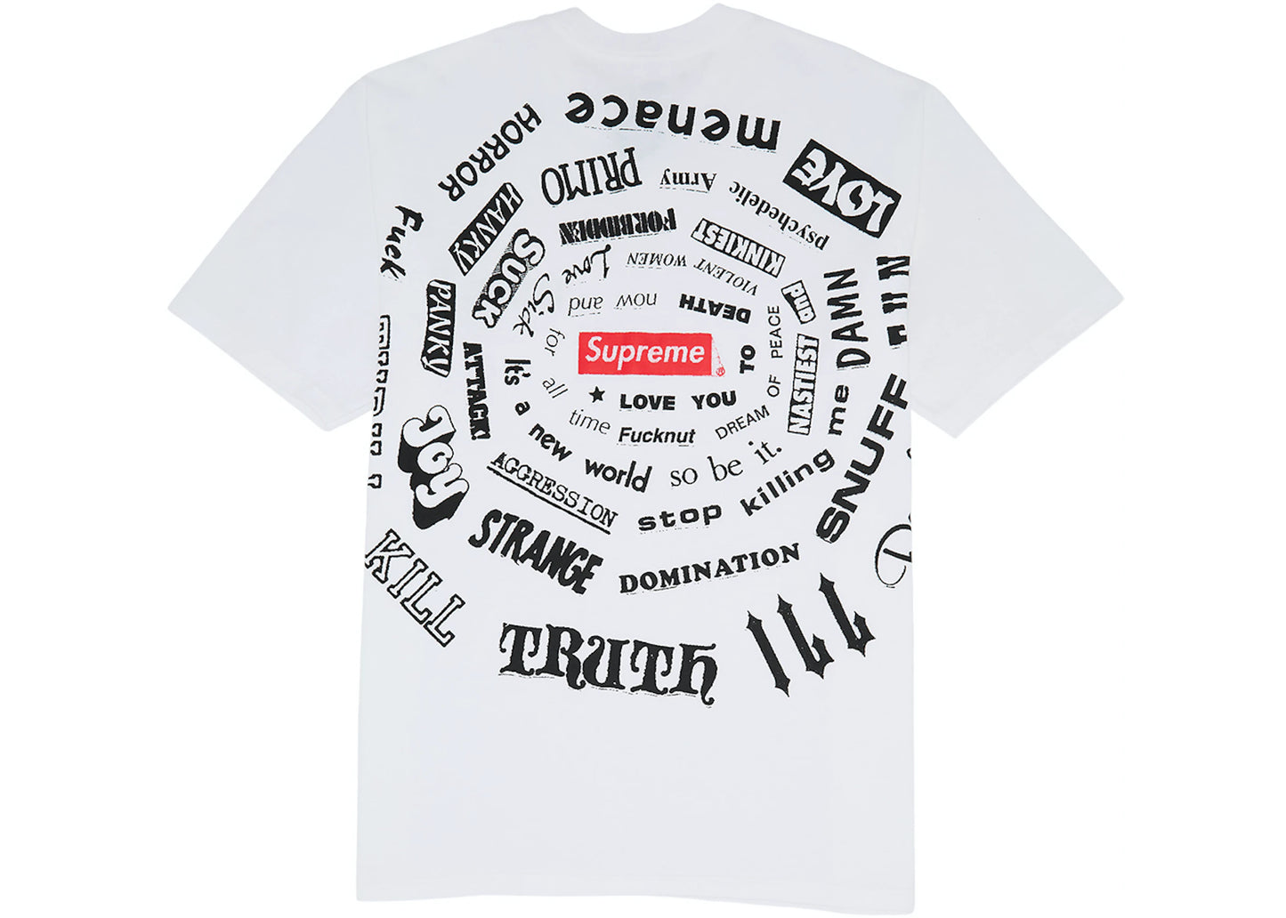 Supreme Spiral Tee White