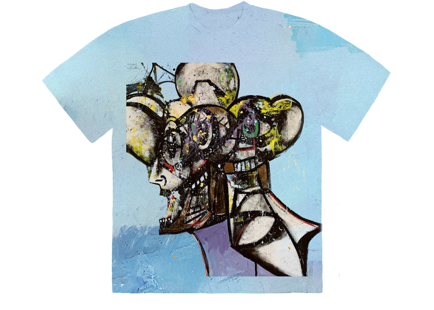 Travis Scott Portrait of Travis Tie Dye T-shirt Multi
