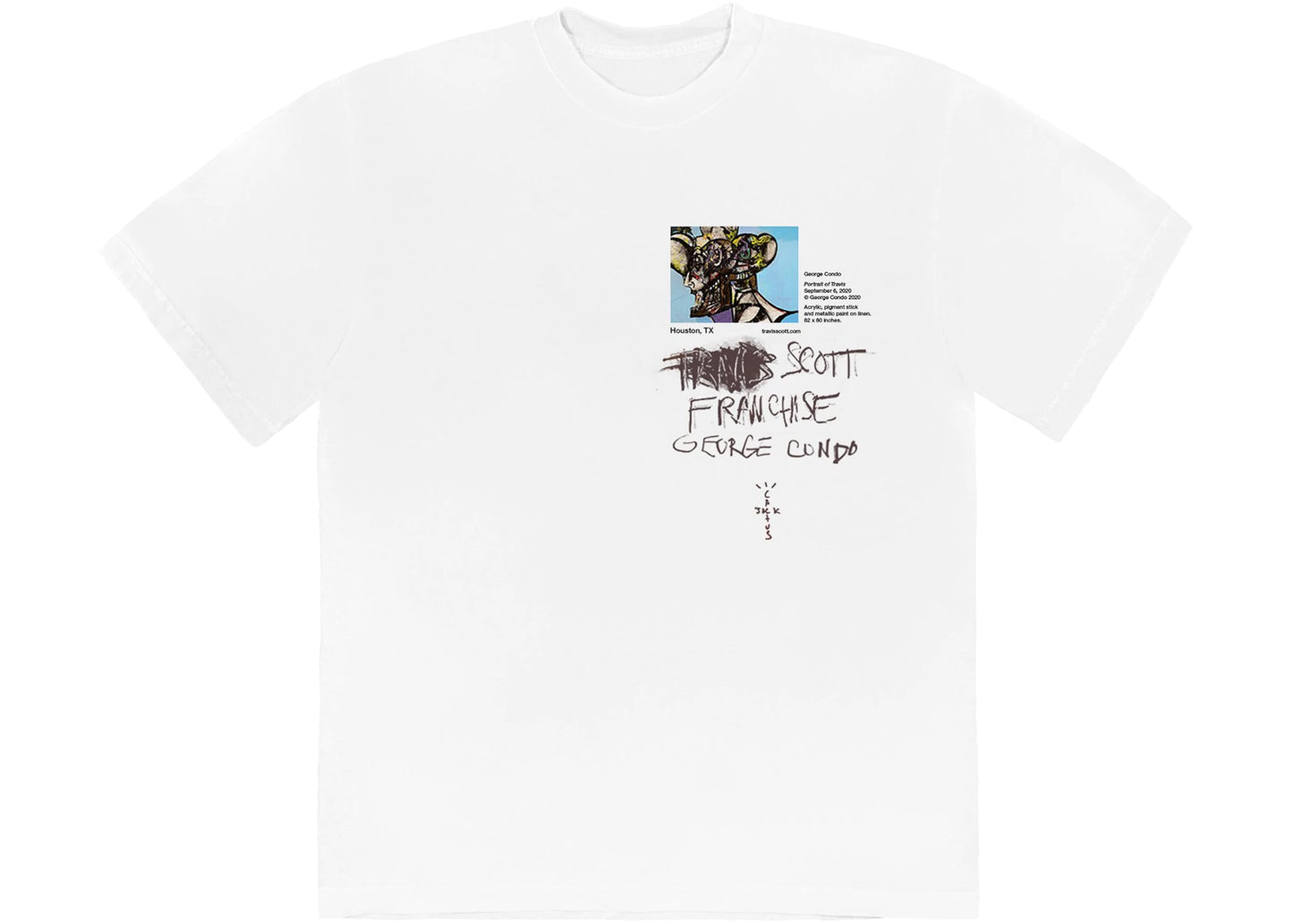 Travis Scott Portrait of Travis WIP T-shirt White