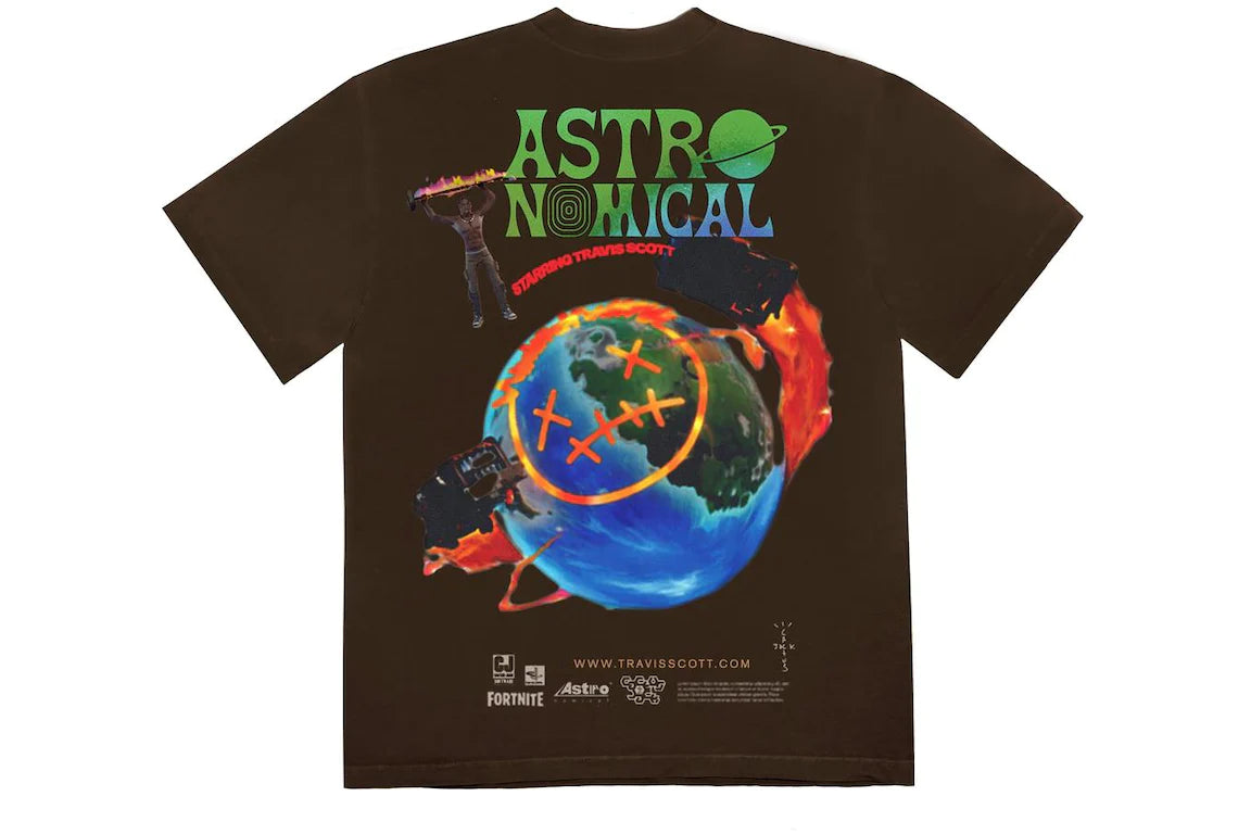 Travis Scott The Scotts Sicko Event T-shirt Brown