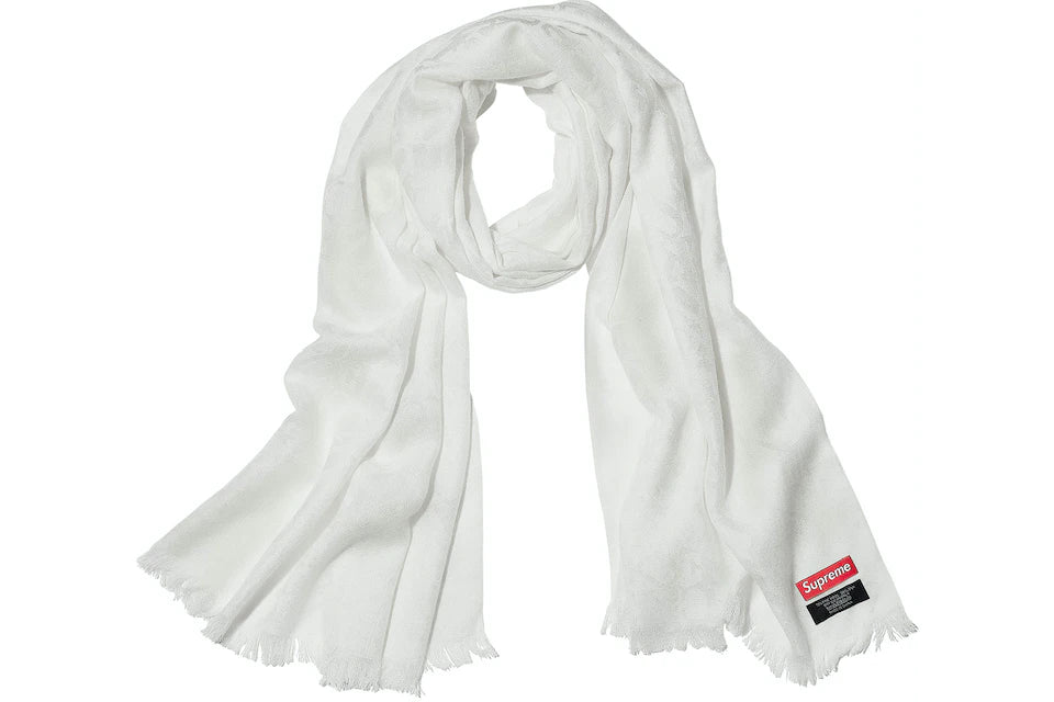Supreme Fuck Wool Scarf White