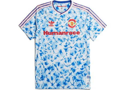 adidas Manchester United Human Race Jersey White/Bold Blue