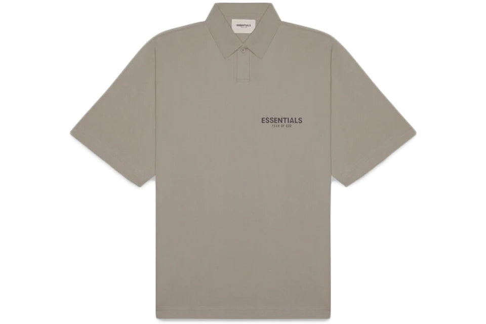 Fear of God Essentials Short Sleeve Boxy Polo Taupe
