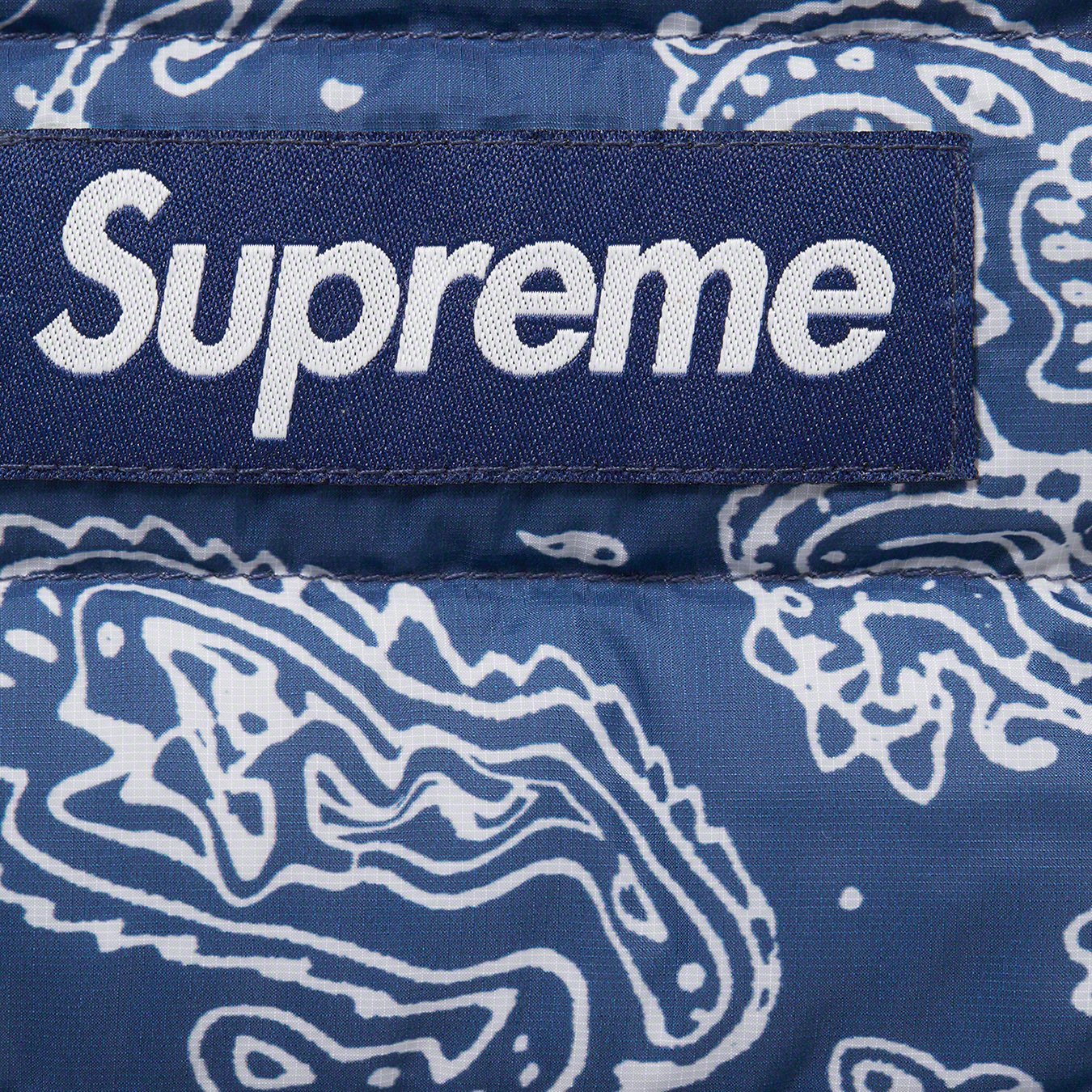 Supreme Micro Down Pant FW22 Blue Paisley #