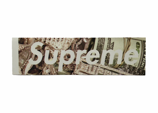 Supreme Money Bling Box Logo Sticker SS20