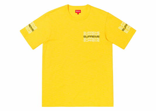 Supreme Stack Logo Tee Yellow