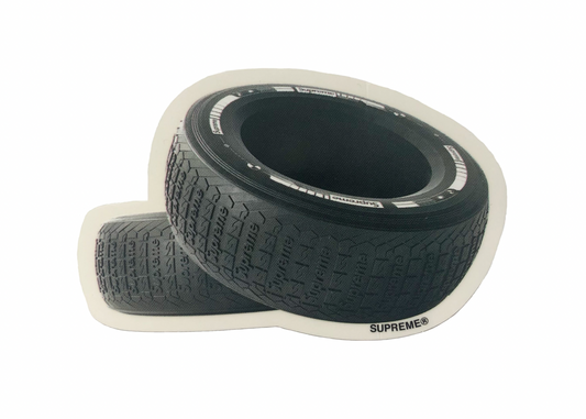 Supreme Grey Tire Sticker FW20