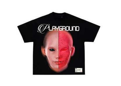 PLAY GROUND 2 Faced Black T-Shirt