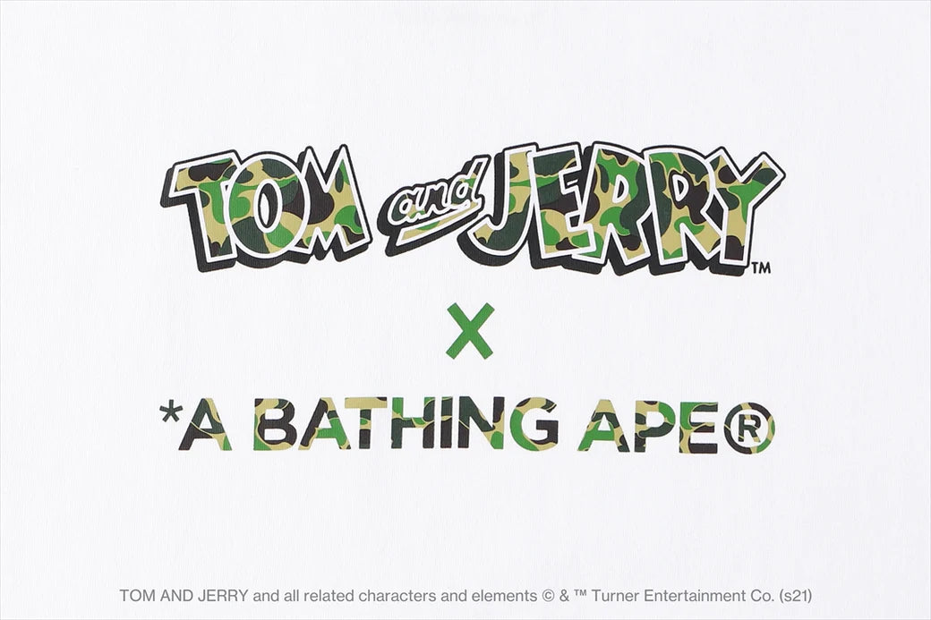 BAPE x Tom and Jerry Tee White