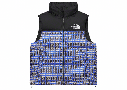 Supreme The North Face Studded Nuptse Vest Royal