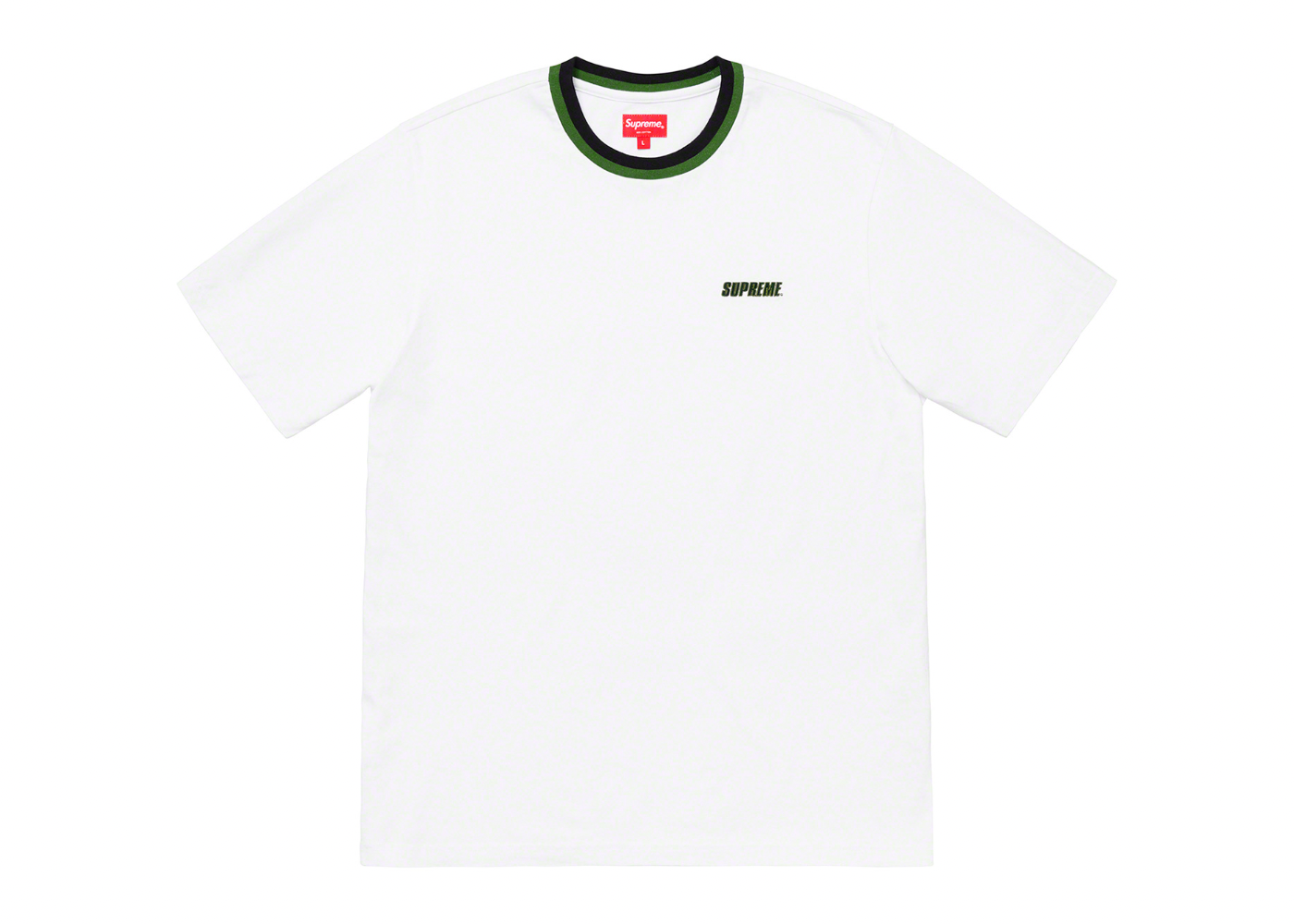 Supreme Split Rib S/S Top White