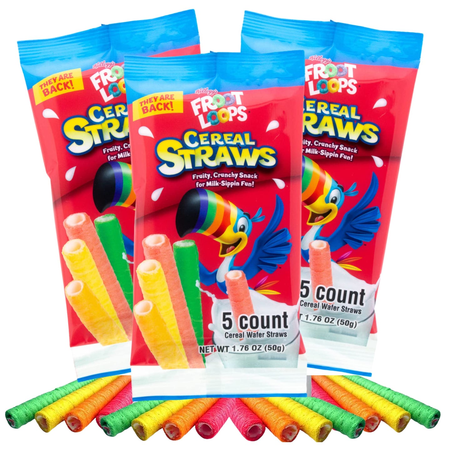 Front Loops Cereal Straws