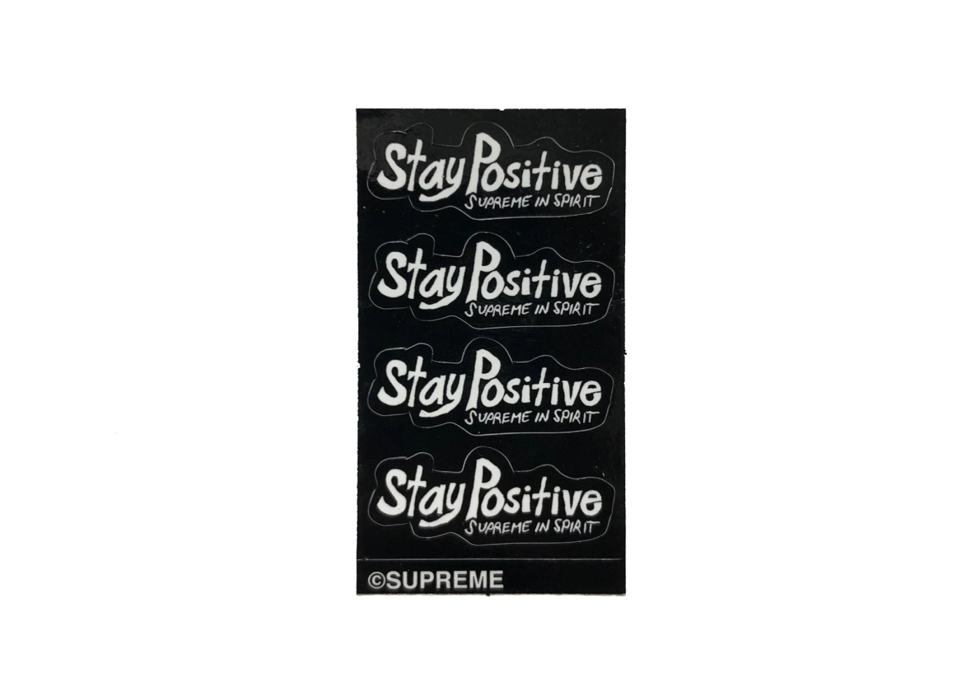 Supreme Stay Positive In Spirit Sticker FW20