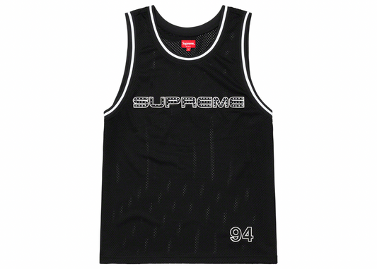 Supreme Rhinestone Basketball Jersey Black