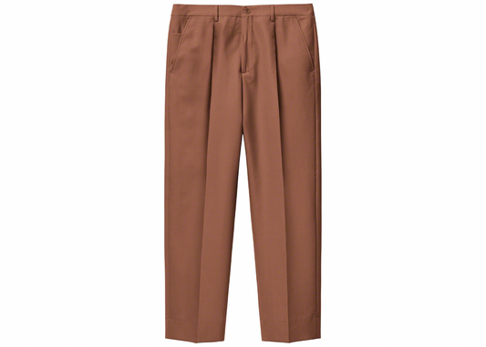 Supreme Pleated Trouser Brown