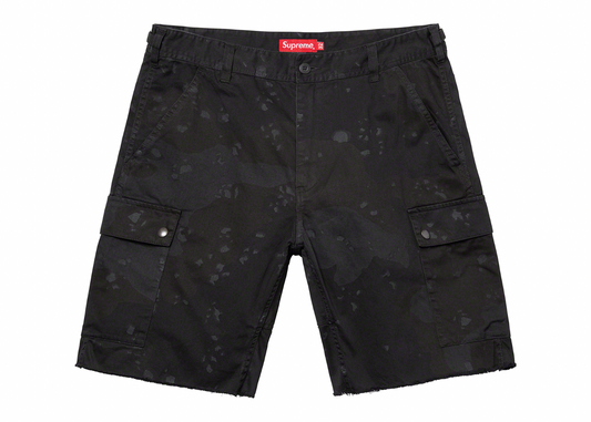 Supreme Overdyed Camo Cargo Short Black #